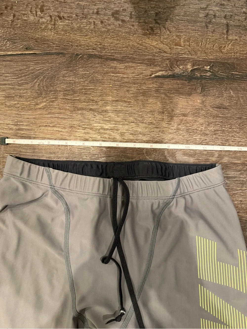 Nike Dri-FIT Running Shorts — Gray/Black/Volt